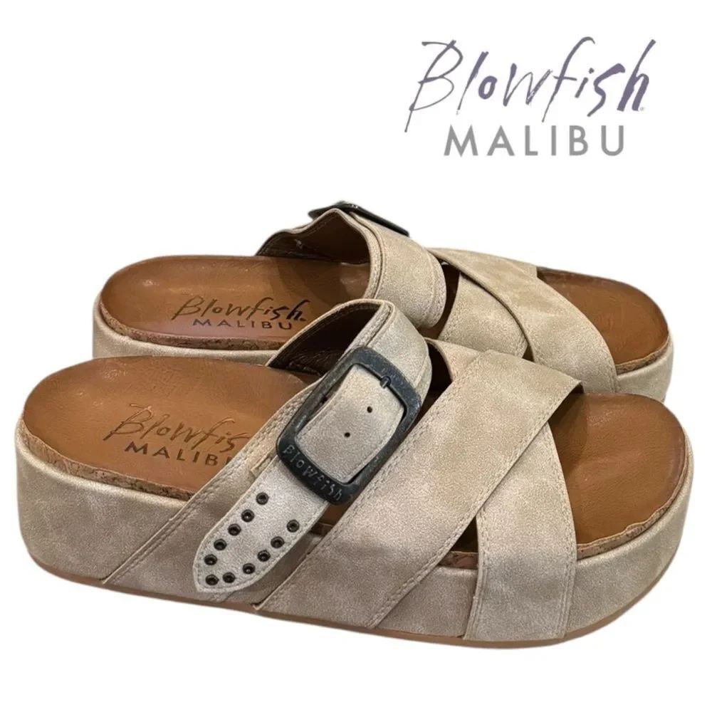 Blowfish Malibu Women’s Iris Platform Slide Sandals 8